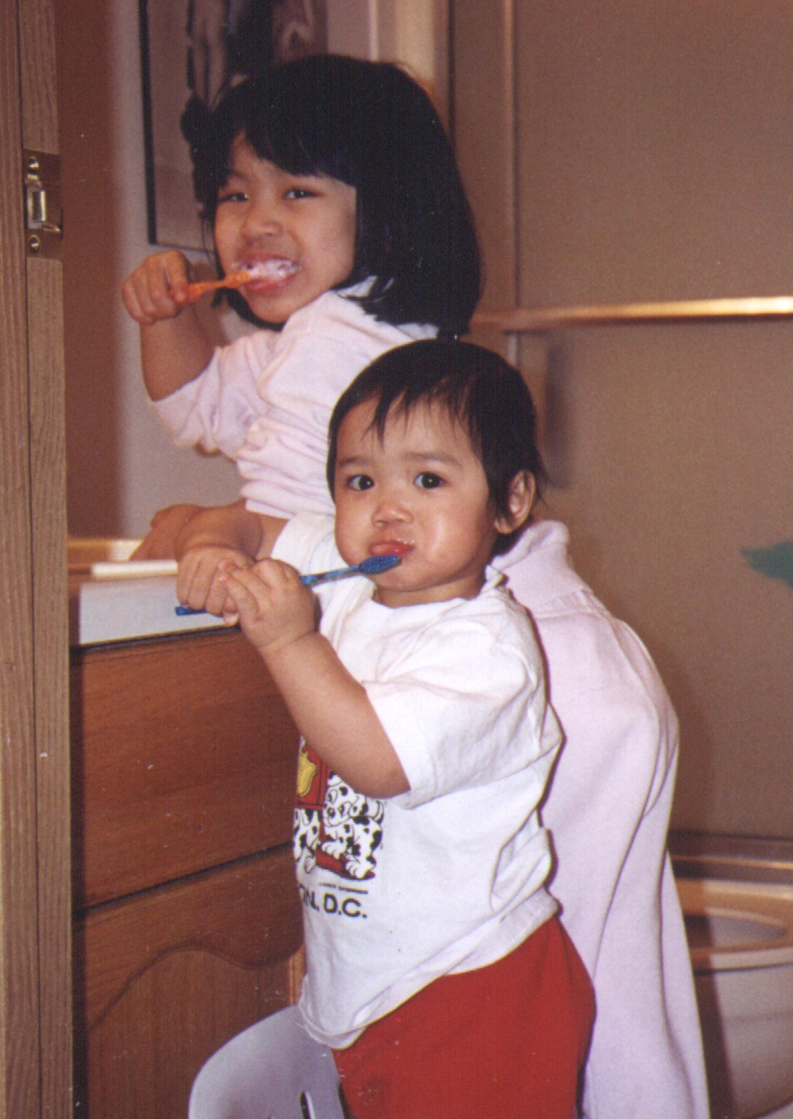 Let's brush our teeth